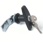 Serrure � poign�e en t pour abri de jardin avec 2 cl�s, capuchon de camion, remorque, camping - car, ...