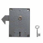 Serrure de portail coulissant avec cl� standard droite 50 fpb