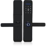 Serrure de porte biom�trique avec empreinte digitale, serrure de poign�e de porte �lectronique wifi, ...