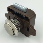 Verrou de porte  bouton poussoir pour placard, caravane, bateau, armoire, tiroir, bureau, tiroir