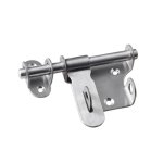 Serrure de porte coulissante en 2 pi�ces, serrure en acier inoxydable �paissie et durable