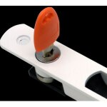 Serrure de porte coulissante, lot de 2 poign�es de porte coulissante en verre, montage encastr�, � cl�, ...