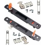 Serrure de porte coulissante, , lot de 2 poign�es de porte coulissante en verre, montage encastr�, � ...