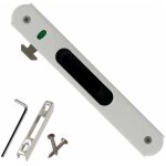 Serrure de porte coulissante en acier inoxydable ? verrouillage � crochet unilat�ral ? compatible portes ...