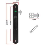 Serrure de porte coulissante - garnitures de quincaillerie de verrouillage simple de fen�tre de porte ...