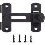 Serrure de porte coulissante de grange, loquets de porte en acier inoxydable, loquet de s�curit� � bascule ...