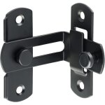 Serrure de porte coulissante, loquet � 90 degr�s avec vis, serrure de porte en acier inoxydable � g�che ...