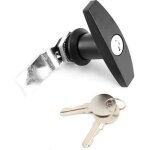 Serrure porte de garage basculante, serrure de poign�e en t fixation arri�re serrure en forme de t camion ...