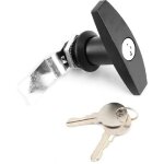 Serrure de porte de garage de bo�te � outils de serrure de poign�e en t de fixation arri�re avec des ...