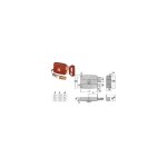 Cisa - serrure de porte  pne dormant et pne double cylindre fixe 50121 - mm. 50 sx (50121502)