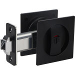 Serrure de porte de poche noire avec tirette de bord, indicateur rouge et vert, serrure de porte de poche ...