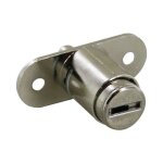 Serrure � poussoir avec barillet 50x19mm ? barillet fixe ? 2 cl�s ? pour portes coulissantes ? d�cor ...