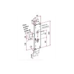 Serrure de volet 3me point court gauche acier zingu tirard ce112204