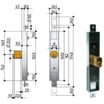 Serrure pour volets roulants 2 cl�s, ouverture � droite 6601 prefer