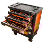 Fischer darex - servante d'atelier 6 tiroirs équipée 130 outils dans 9 modules Fischer darex - servante d'atelier 6 tiroirs équipée 130 outils dans 9 modules