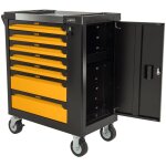 Servante d'atelier 7 tiroirs 221pices porte latrale 4 roues chariot  outils vito