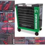 Servante d'atelier roulante barracuda tools rock pro + 8 tiroirs ? acier, 200 kg, 4 roues avec freins, ...