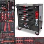 Servante d'atelier - barracuda tools - ultra tools - 7 tiroirs - noir - 257 outils inclus