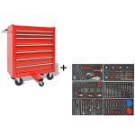 Bigb - servante d'atelier / caisse � outils 7 tiroirs + 1197 outils