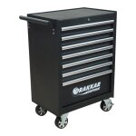 Sodise - servante d'atelier 7 tiroirs drakkar equipement vide noir argent - 09144