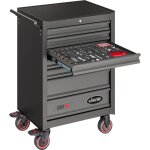 Vigor - servante d'atelier pro 7 tiroirs complete avec 219 outils inclus