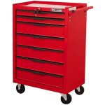 Servante d'atelier rangement d'outils - mobile - 7 - tiroirs - verrouillables - metal - roulettes - 32kg ...