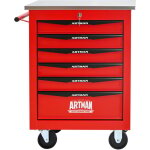 Servante d?atelier roulante chariot � outils multifonctionnel � 6 tiroirs avec roues, chariot de rangement ...