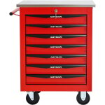 Servante d?atelier roulante chariot � outils multifonctionnel � 7 tiroirs avec roues, chariot de rangement ...
