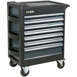 Servante d'atelier stier premium, vide et non quipe, avec couvercle en plastique, tiroirs avec fonction ...