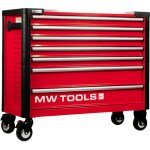 Servante d'atelier 7 tiroirs rouge et noire extra large 960 mm finition haute qualit avec plan de travail ...