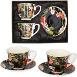 Service � caf� livello en porcelaine, 2 tasses et soucoupes 250 ml
