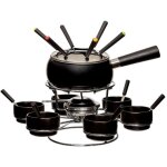 Service � fondue rotatif  6 personnes  34cm noir
