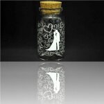 Set 12 pezzi bomboniera bomboniere ampolla 3x6cm cuori porta confetti matrimonio