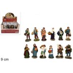 Set 12 pi�ces bergers assortis figurines de cr�che de no�l hauteur 9 cm