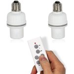 Set de 2 douilles fishtec e27 + t�l�command�es