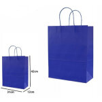 Set 3 bustain pezzes borsa by regalchetti carte color blu 42x31x12 cm 68452