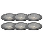 Ensemble de 6 spots encastrs ar111 orientables ip65 - delux honey - qazqa