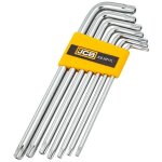 Set de 7 cl�s 5071tl torx jcb t10 - t40, pour les travaux de construction de acier, acier cr - v, al�sage ...