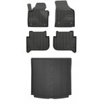 Set 77 tapis de sol et tapis vw touran 1 2003 - 2015 7 personnes avec
