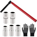Set de clef de robinet verticale de 8 - 12mm avec outil d'installation de plomberie � 5 �crous