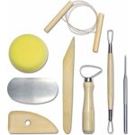 Set complet d'outils poterie - 8 pi�ces essentielles