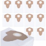 Rosfix set sacs aspirateur 30l 10x ? microfibre synth�tique 65x45cm filtration hepa �63, 5mm compatible ...