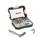 Set embout de vissage bosch kit 26 pieces, assortiment d'embouts de vissage avec cliquet)