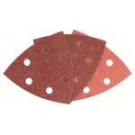 Set de feuilles abrasives pour ponceuse delta 25 pi�ces 6 trous auto - agrippants 93 mm 60 120 240 - ...