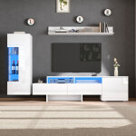 Set de meubles de salon pour t�l�vision, compos� de 3 pi�ces. comprend un meuble de rangement pour la ...