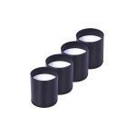 Set of 4 carbon steel bed leg risers, furniture risers add 5cm height, support 10000 lbs, table, chair ...
