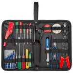 Set de soudure et set d'outils dans une pochette pratique, 20 pi�ces, set d'accessoires avec fer � souder, ...