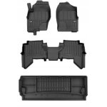 Set de tapis en caoutchouc 3d nissan pathfinder 3 2005 - 2013 7 places