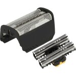 Set de t�tes de rasoir �lectrique compatible avec braun syncropro, tricontrol, grille + couteaux, noir ...