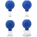 Set de ventouses en verre avec 4 tailles diff�rentes, ventouse pour massage, ventouse anti - cellulite, ...